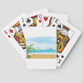 Jeu De Cartes Plage tropicale Plage amusante Été Océan (dos)