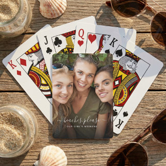 Jeu De Cartes Plages S'il Vous Plaît Photo de Week-end Entre Fil