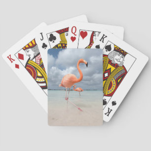 Jeu De Cartes Plages tropicales Flamants roses Beach, Aruba