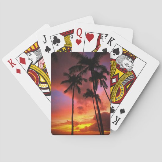 Jeu De Cartes Plages tropicales | Maui Hawaii (dos)