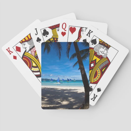 Jeu De Cartes Plages tropicales | White Beach Boracay Philippine (dos)