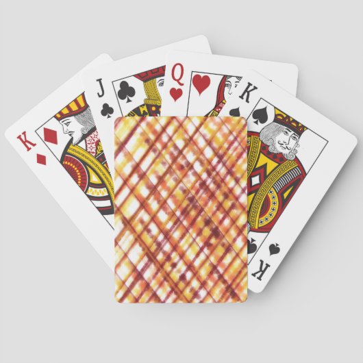 Jeu De Cartes Plaid brûlé (dos)