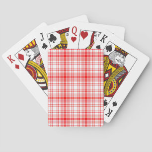 Jeu De Cartes Plaid rouge