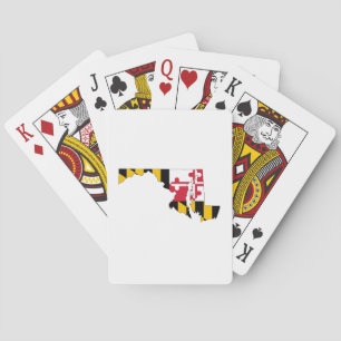 Jeu De Cartes Plan du Maryland et drapeau