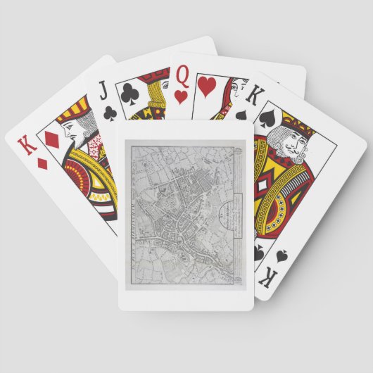 Jeu De Cartes Plan of Birmingham, 1731, published 1789 (dos)