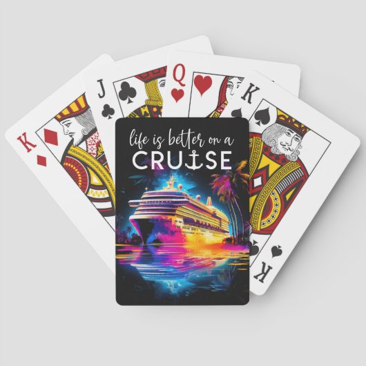 Jeu De Cartes Planche de croisière fluorescente de cartes (dos)