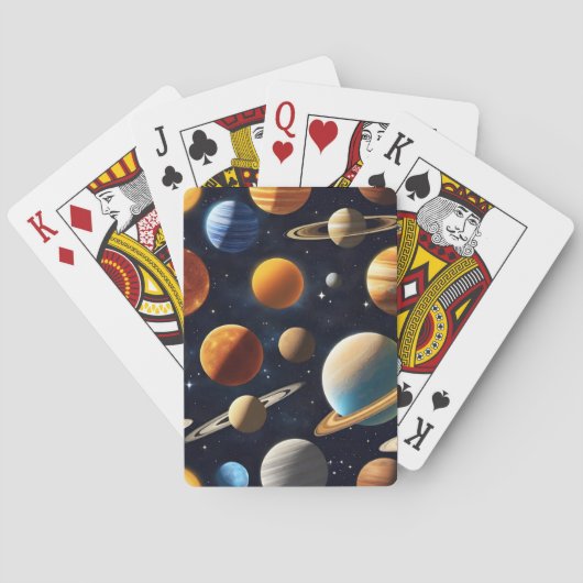 Jeu De Cartes Planètes spatiales 2 (dos)
