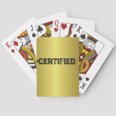 JEU DE CARTES #PLANNER D'OR CERTIFIÉ (dos)