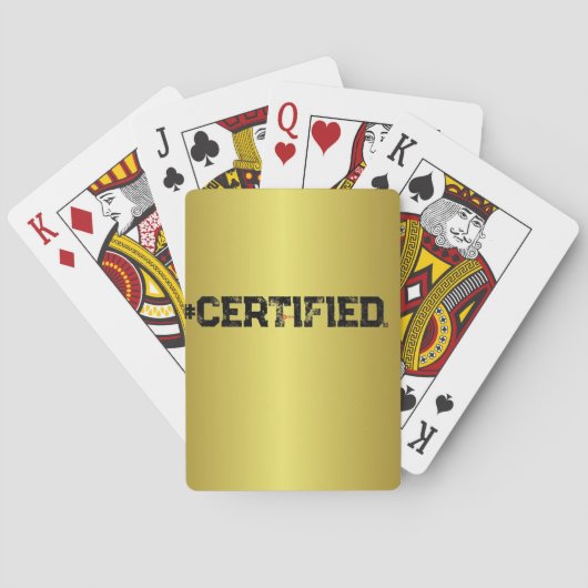 JEU DE CARTES #PLANNER D'OR CERTIFIÉ (dos)