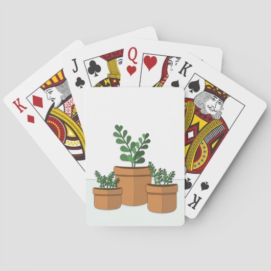 Jeu De Cartes Plantes pointillés (dos)