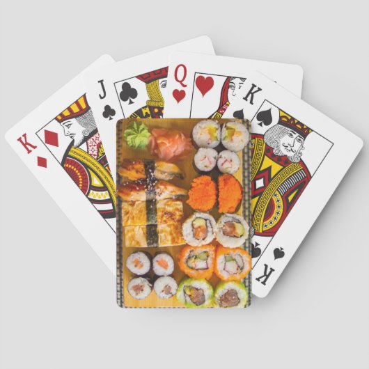 Jeu De Cartes Plaque de sushi exotique fraîche (dos)