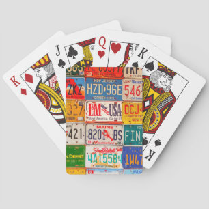 Jeu De Cartes Plaques de licence américaines Art America