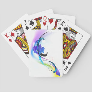 Jeu De Cartes Plaques de peinture de couleur de matin Abstraites