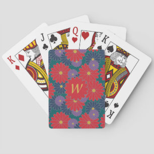 Jeu De Cartes Plashy Fall Floral Classic Playing Cartes