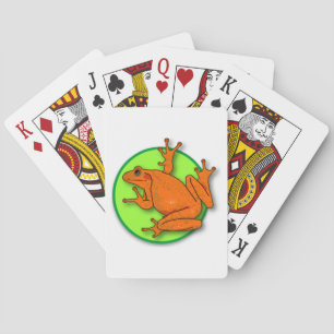 Jeu De Cartes Plateau de carte de grenouille orange