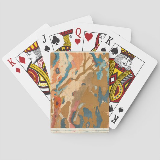 Jeu De Cartes Plateau du Nevada géologique (dos)
