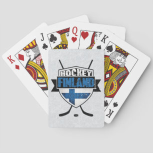 Jeu De Cartes Plateau Suomi du bouclier finlandais de hockey
