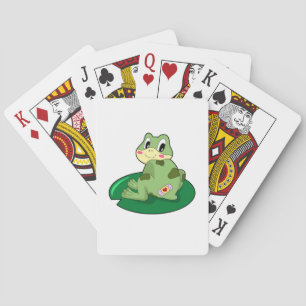 Jeu De Cartes Plâtre Coeur Feuille de grenouille