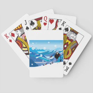 Jeu De Cartes Players de ski alpin
