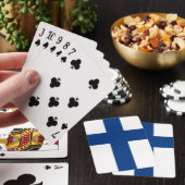Jeu De Cartes Playing Cards with flag of Finland (In Situ)