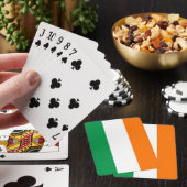 Jeu De Cartes Playing Cards with flag of Ireland (In Situ)