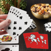 Jeu De Cartes Playing Cards with flag of Kent County (In Situ)