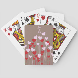 Jeu De Cartes Plein de coeur avec des noms