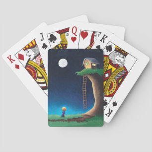 Jeu De Cartes Pleine lune Ciel de nuit Jouer Cartes