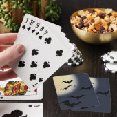 Jeu De Cartes Pleine lune Halloween avec chauves-souris (In Situ)