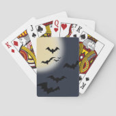Jeu De Cartes Pleine lune Halloween avec chauves-souris (dos)