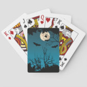 Jeu De Cartes Pleine lune nocturne d'Halloween éffrayante et cha (dos)