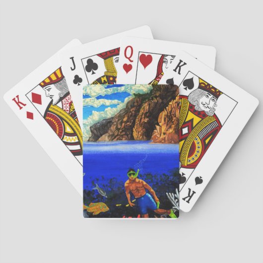 Jeu De Cartes Plongée en apnée à Black Rock (dos)