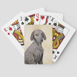 Jeu De Cartes Plott Peinture - Cute Original Chien Art