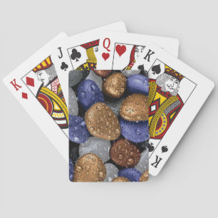 Jeu De Cartes Pluie sur des rochers colorés