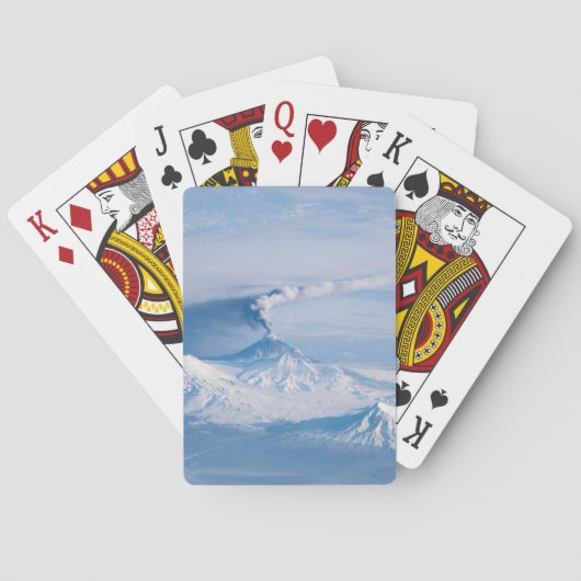 Jeu De Cartes Plume Émanant Du Volcan Kliuchevskoi. (dos)