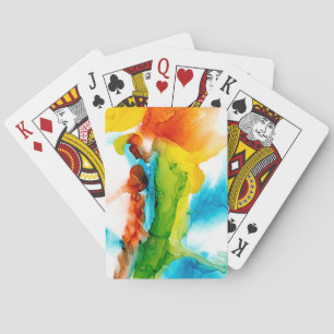 Jeu De Cartes Plume primaire - Aquarelles