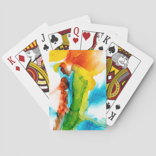 Jeu De Cartes Plume primaire - Aquarelles (dos)