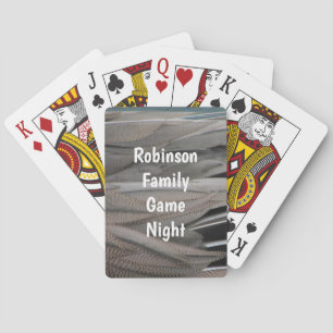 Jeu De Cartes Plumes de canard Photo moderne Black Grey Nature