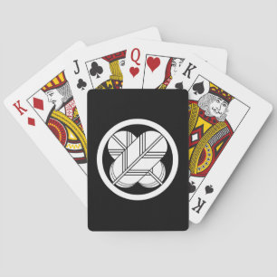Jeu De Cartes Plumes de faucon entrecroisées avec pied en cercle