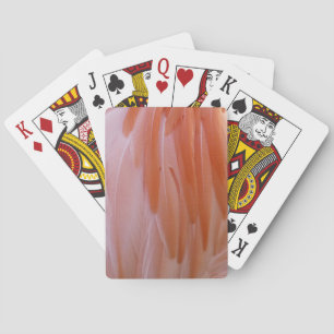 Jeu De Cartes Plumes de Flamant en Nuances de Rose