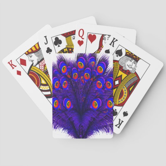 Jeu De Cartes Plumes de paon (dos)