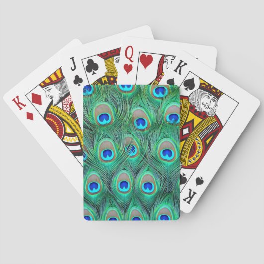 Jeu De Cartes Plumes de paon (dos)