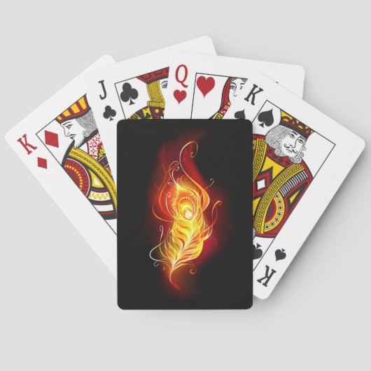 Jeu De Cartes Plumes de paquetage de feu (dos)
