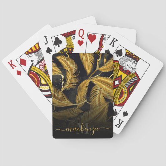 Jeu De Cartes Plumes d'or (dos)