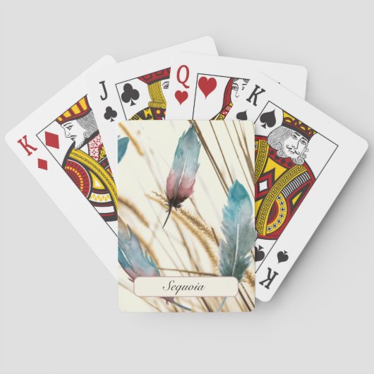 Jeu De Cartes Plumes et herbe (dos)