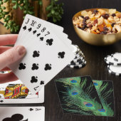 Jeu De Cartes Plumes vertes avec noir (In Situ)