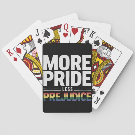 Jeu De Cartes Plus Fierté Moins Préjugés Lgbt Mois Gay pride (dos)