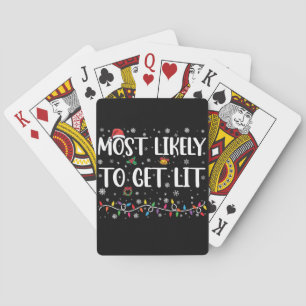 Jeu De Cartes Plus susceptible de s'enflammer Noël Famille appar