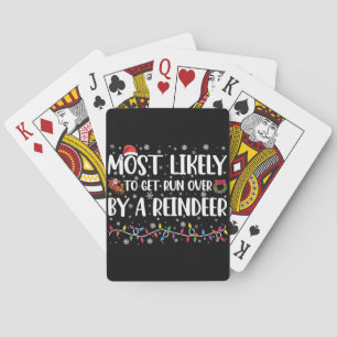 Jeu De Cartes Plus susceptible d'être écrasé par un renne à Noël