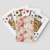Jeu De Cartes Plutôt Rose Crème Blush Floral (dos)